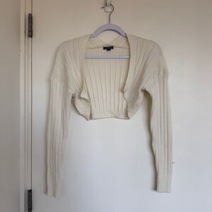 Wild Fable Ivory Ribbed Knit Sweater